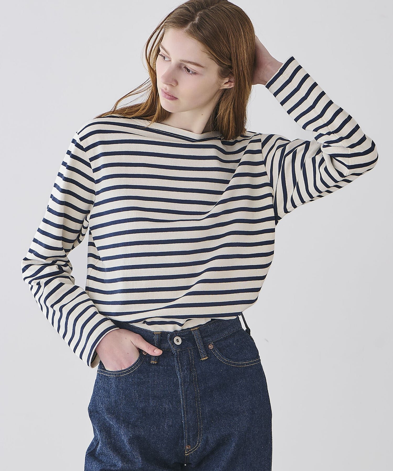 【ビショップ/Bshop】のコットンロード ボートネック フレンチバスクTシャツ WOMEN インテリア・キッズ・メンズ・レディースファッション・服の通販 founy(ファニー) 　ファッション　Fashion　レディースファッション　Fashion for Women　トップス・カットソー　Cut & Sew Tops　シャツ・ブラウス・オフィスカジュアル　Elegant Blouses & Button-Ups　ロングTシャツ・Tシャツ　Longline T-Shirts & Tees　カットソー　Cut and Sewn Top　軽量　Lightweight, Ultra Light　スタンダード　Standard, Basic　バスク　Basque, Basque Style　バランス　Balance, Style Balance　フィット　Fit, Slim Fit　フランス　France, French　フレンチ　French, French Style　フロント　Front, Front Design　ボーダー　Border, Stripe　メンズ　Men's, Menswear　レギュラー　Regular, Standard Fit　ECRU系1|ID: prp329100004915808 ipo3291000000036846928