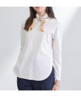 【インディヴィ/INDIVI】の【洗える】きれいめラウンドテールロンT 人気、トレンドファッション・服の通販 founy(ファニー) ファッション Fashion レディースファッション Fashion for Women トップス・カットソー Cut & Sew Tops ロングTシャツ・Tシャツ Longline T-Shirts & Tees シルケット Silket, Silky Cotton スマート Smart, Elegant スーピマ Supima, Premium Cotton ロング Long, Long-Length 洗える Machine Washable |ID:prp329100004915814