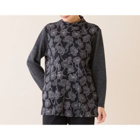 【ミゼール/MISSEL】の【洗える・アンサンブル可・3L/4Lサイズあり】ソフトニット花柄カットソー 人気、トレンドファッション・服の通販 founy(ファニー) ファッション Fashion レディースファッション Fashion for Women トップス・カットソー Cut & Sew Tops ニット Knit Tops & Sweaters アンサンブルニット Knit Ensembles & Twin Sets カットソー・ベーシックTシャツ Cut-and-Sewn Tops / Stretch Tees & Basics 花柄・フラワープリント・モチーフ Floral Prints & Motifs / Flower Pattern Tops アンサンブル Ensemble Set インナー Innerwear エレガント 上品 Elegant 洗える Machine Washable カットソー Cut and Sewn Top カーディガン Cardigan, Knitwear ジャケット Jacket, Outerwear 人気 Popular, Best Seller 長袖 Long Sleeve, Full Sleeve プリント Print, Printed Pattern ベスト Vest, Waistcoat メランジ Melange, Mixed Yarn 日本製 Made In Japan |ID:prp329100004915826