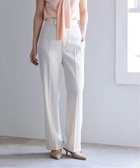 【ノーブル / スピック&スパン/NOBLE / Spick & Span】のツイルクロスストレートパンツ 人気、トレンドファッション・服の通販 founy(ファニー) ファッション Fashion レディースファッション Fashion for Women パンツ Pants & Trousers カットソー Cut and Sewn Top ストレート Straight, Straight Cut ツイル Twist, Twisted Detail ベーシック Basic, Essential thumbnail ホワイト A|ID: prp329100004915839 ipo3291000000036847500