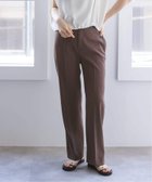 【ノーブル / スピック&スパン/NOBLE / Spick & Span】のツイルクロスストレートパンツ 人気、トレンドファッション・服の通販 founy(ファニー) ファッション Fashion レディースファッション Fashion for Women パンツ Pants & Trousers カットソー Cut and Sewn Top ストレート Straight, Straight Cut ツイル Twist, Twisted Detail ベーシック Basic, Essential thumbnail ブラウン|ID: prp329100004915839 ipo3291000000036847505