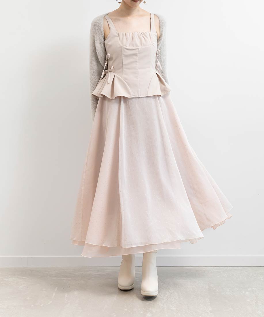 【ランダ/RANDA】のペプラムリボンワンピース インテリア・キッズ・メンズ・レディースファッション・服の通販 founy(ファニー) ファッション Fashion レディースファッション Fashion for Women ワンピース Dresses ドッキング Docking, Mixed Material ドット Polka Dot, Dot Pattern フィット Fit, Slim Fit フェミニン Feminine, Girly ペプラム Peplum, Flared Hem リボン Ribbon, Bow ロング Long, Long-Length PINK|ID: prp329100004915846 ipo3291000000036847631