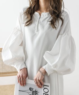 【ラジュール/Lajour】のボリューム袖ワンピース 人気、トレンドファッション・服の通販 founy(ファニー) ファッション Fashion レディースファッション Fashion for Women ワンピース Dresses ショルダー Shoulder, Shoulder Strap トレンド Trend, Trending Now ドロップ Drop Shoulder, Dropped Style |ID:prp329100004915869