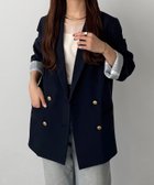 【ジュノア/JUNOAH】のcallautia テーラードジャケット 人気、トレンドファッション・服の通販 founy(ファニー) ファッション Fashion レディースファッション Fashion for Women アウター Coat / Outerwear Collection レディースジャケット・軽アウター Jackets テーラードジャケット / 通勤・きれいめスタイル Tailored Jackets & Blazers thumbnail ネイビー|ID: prp329100004915894 ipo3291000000036848522