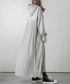 【ラジュール/Lajour】のフードプリーツワンピース 人気、トレンドファッション・服の通販 founy(ファニー) ファッション Fashion レディースファッション Fashion for Women ワンピース Dresses シフォン Chiffon, Lightweight Fabric スウェット / スエット Sweatshirt, Sweatwear トレンド Trend, Trending Now プリーツ Pleats, Pleated 人気 Popular, Best Seller 楽ちん Easy Fit, Comfortable thumbnail グレー|ID: prp329100004916013 ipo3291000000036849961
