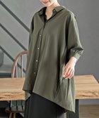 【アールピーエス/rps】のBACKプリーツ7分袖ブラウスチュニック 人気、トレンドファッション・服の通販 founy(ファニー) ファッション Fashion レディースファッション Fashion for Women トップス・カットソー Cut & Sew Tops シャツ・ブラウス・オフィスカジュアル Elegant Blouses & Button-Ups コンパクト Compact, Small Size チュニック Tunic, Long Top プリーツ Pleats, Pleated thumbnail カーキ|ID: prp329100004916018 ipo3291000000036850028