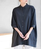 【アールピーエス/rps】のBACKプリーツ7分袖ブラウスチュニック 人気、トレンドファッション・服の通販 founy(ファニー) ファッション Fashion レディースファッション Fashion for Women トップス・カットソー Cut & Sew Tops シャツ・ブラウス・オフィスカジュアル Elegant Blouses & Button-Ups コンパクト Compact, Small Size チュニック Tunic, Long Top プリーツ Pleats, Pleated thumbnail ネイビー|ID: prp329100004916018 ipo3291000000036850035