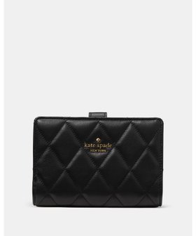 【ケイト スペード ニューヨーク/kate spade NEW YORK】のキルテッド ミディアム バイフォールド ウォレット 人気、トレンドファッション・服の通販 founy(ファニー) ファッション Fashion レディースファッション Fashion for Women ウォレット Wallet キルティング Quilted, Quilting コンパクト Compact, Small Size センター Center, Center Line エレガント 上品 Elegant |ID:prp329100004917459