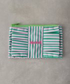 【バースデイバー/BIRTHDAY BAR】の新色追加! ストライプコットンポーチM 人気、トレンドファッション・服の通販 founy(ファニー) ファッション Fashion レディースファッション Fashion for Women ポーチ&ミニバッグ Pouches & Mini Bags カラフル Colorful Design ストライプ Stripe, Striped Pattern トラベル Travel, Travel Gear フリル Frill, Ruffle ポーチ Pouch, Small Case リボン Ribbon, Bow thumbnail グリーン|ID: prp329100004917469 ipo3291000000036874555