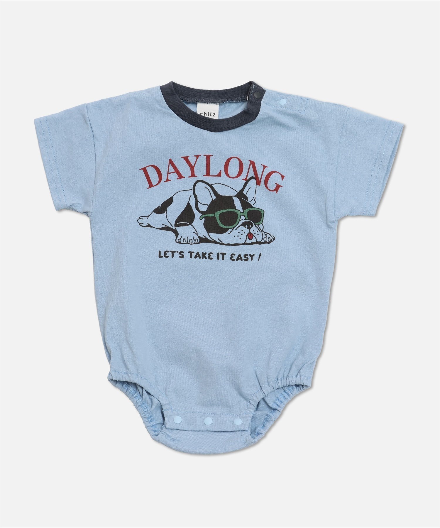 【チルツー/chil2 / KIDS】のプリント半袖ロンパース インテリア・キッズ・メンズ・レディースファッション・服の通販 founy(ファニー) 　ファッション　Fashion　キッズファッション　Fashion for Kids　プリント　Print, Printed Pattern　ロンパース　Romper, Jumpsuit　半袖　Short Sleeve, Half Sleeve　Jフレンチブル/サックス|ID: prp329100004918077 ipo3291000000036888912