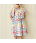 【エフオー オンラインストア/F.O.Online Store / KIDS】の【リンク】肩リボンフレアヒロインワンピース 人気、トレンドファッション・服の通販 founy(ファニー) ファッション Fashion キッズファッション Fashion for Kids ワンピース Dresses ネップ Nepp, Slub Yarn プリント Print, Printed Pattern thumbnail チェック柄|ID: prp329100004918082 ipo3291000000036888954