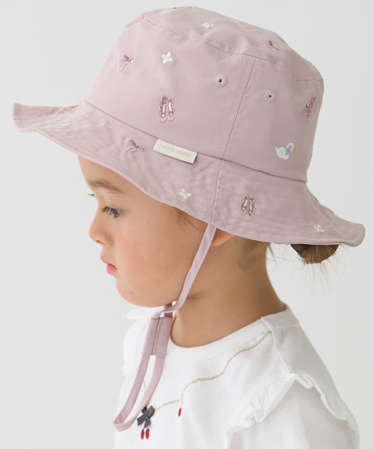 【ナルミヤ オンライン/NARUMIYA ONELINE / KIDS】の【遮熱】刺しゅうバケットハット インテリア・キッズ・メンズ・レディースファッション・服の通販 founy(ファニー) ファッション Fashion キッズファッション Fashion for Kids おすすめ Recommended / Our Picks シンプル Simple, Minimal メッシュ Mesh, Net Fabric 夏 Summer ライト ピンク|ID: prp329100004918087 ipo3291000000036888986