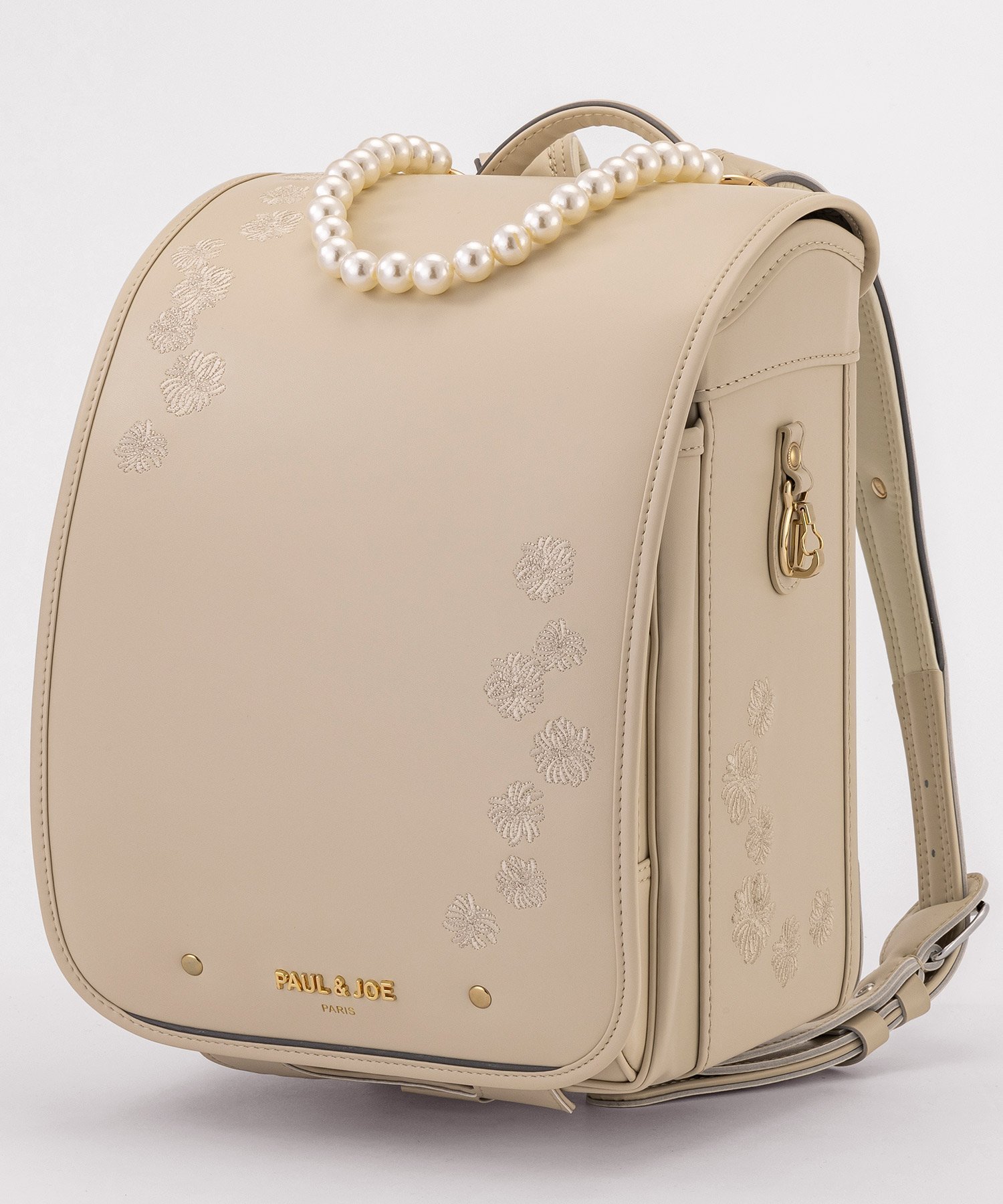 【シフォン/SHIFFON / KIDS】のPAUL JOE(ポール ジョー)/クリザンテームボンアミランドセル インテリア・キッズ・メンズ・レディースファッション・服の通販 founy(ファニー) 　ファッション　Fashion　キッズファッション　Fashion for Kids　クッション　Cushion, Throw Pillow　コレクション　Collection, Seasonal Line　スタイリッシュ　Stylish, Fashionable　ダメージ　Distressed, Destroyed　チェーン　Chain, Chain Strap　チャーム　Charm, Pendant　パール　Pearl, Pearl Accent　フィット　Fit, Slim Fit　フラット　Flat, Flat Shoes　フランス　France, French　プリント　Print, Printed Pattern　プレート　Plate, Dish　ポケット　Pocket, Pocket Detail　ラウンド　Round, Round Neck　エレガント 上品　Elegant　WHITE|ID: prp329100004918091 ipo3291000000036889020