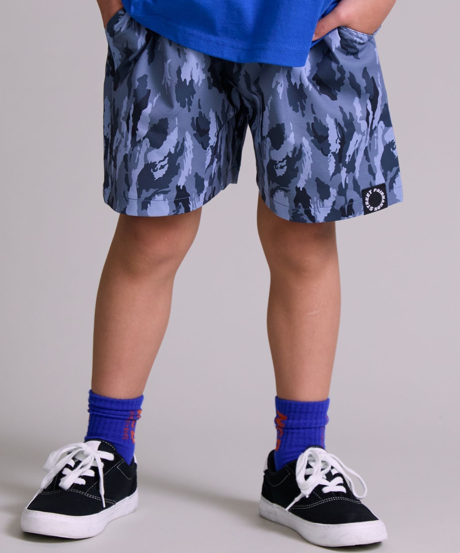 【ペアマノン/pairmanon / KIDS】の【マルチファンクション】吸水速乾 総柄ショートパンツ【PAIRMANON STREET】 インテリア・キッズ・メンズ・レディースファッション・服の通販 founy(ファニー) 　ファッション　Fashion　キッズファッション　Fashion for Kids　ボトムス　Bottoms　吸水　Absorbent, Quick-Dry　ショート　Short, Short Length　ストレッチ　Stretch, Stretchy Fabric　セットアップ　Set-Up, Coordinated Outfit　定番　Standard, Basic Item　グレーカモ10|ID: prp329100004918113 ipo3291000000036889116