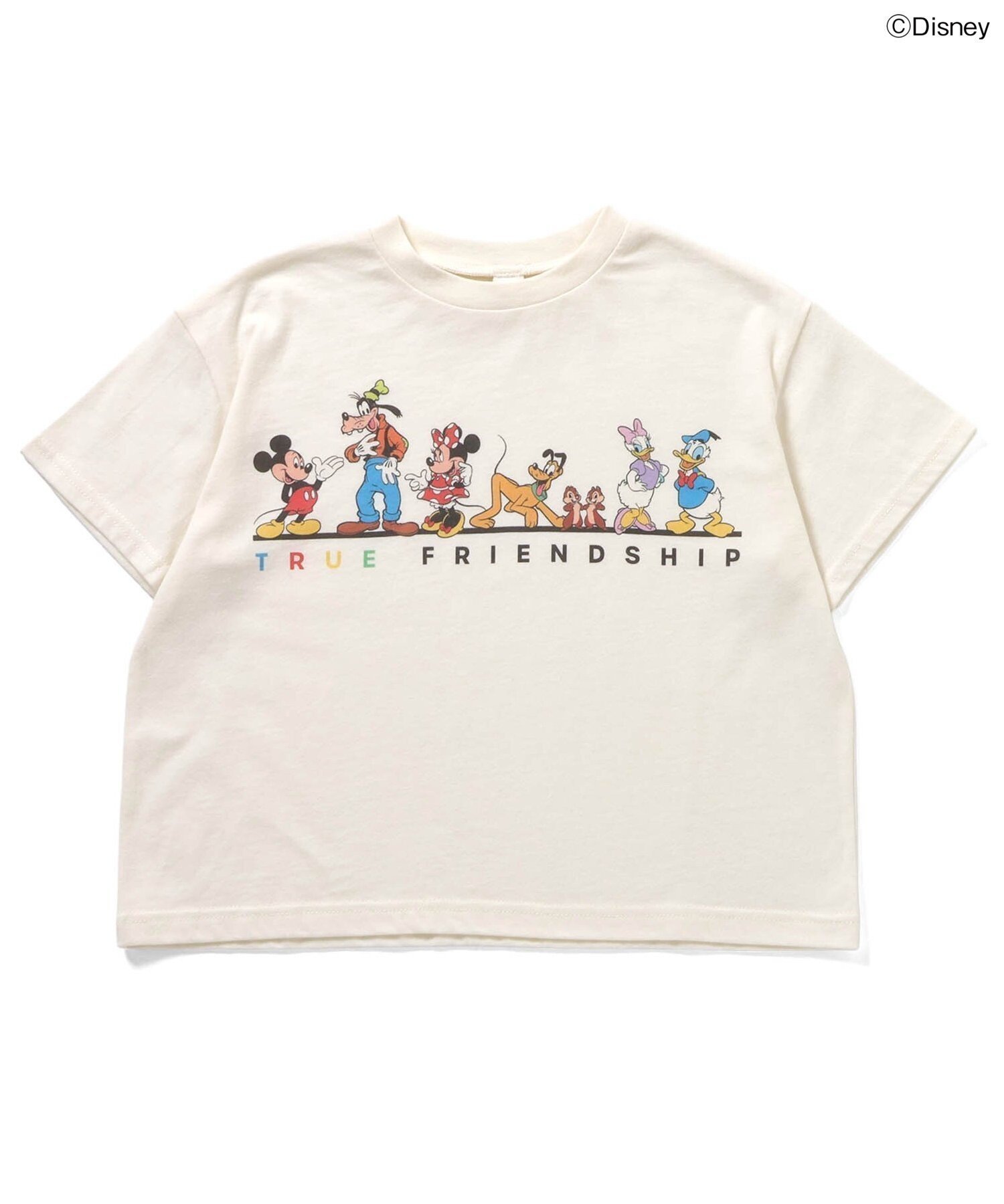 【エフオー オンラインストア/F.O.Online Store / KIDS】の【リンク】【ディズニー】ミッキー フレンズ/バラエティTシャツ インテリア・キッズ・メンズ・レディースファッション・服の通販 founy(ファニー) 　ファッション　Fashion　キッズファッション　Fashion for Kids　おすすめ　Recommended / Our Picks　オフホワイト|ID: prp329100004918115 ipo3291000000036889130