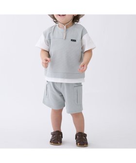 【ナルミヤ オンライン/NARUMIYA ONELINE / KIDS】の【接触冷感】ドッキングカットセットアップ 人気、トレンドファッション・服の通販 founy(ファニー) ファッション Fashion キッズファッション Fashion for Kids セットアップ Set-Up, Coordinated Outfit ポケット Pocket, Pocket Detail |ID:prp329100004918118