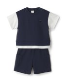 【ナルミヤ オンライン/NARUMIYA ONELINE / KIDS】の【接触冷感】ドッキングカットセットアップ インク ブルー|ID: prp329100004918118 ipo3291000000036889141