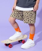 【デビロック/devirock / KIDS】のデザインいろいろ 無地ワンポイント 総柄 ミニ裏毛ハーフパンツ 子供服 キッズ 26SS 002-レオパード-ダークベージュ|ID: prp329100004918122 ipo3291000000036889162