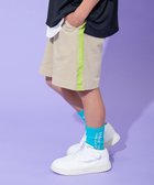 【デビロック/devirock / KIDS】のデザインいろいろ 無地ワンポイント 総柄 ミニ裏毛ハーフパンツ 子供服 キッズ 26SS 020-ライン-ベージュ|ID: prp329100004918122 ipo3291000000036889167
