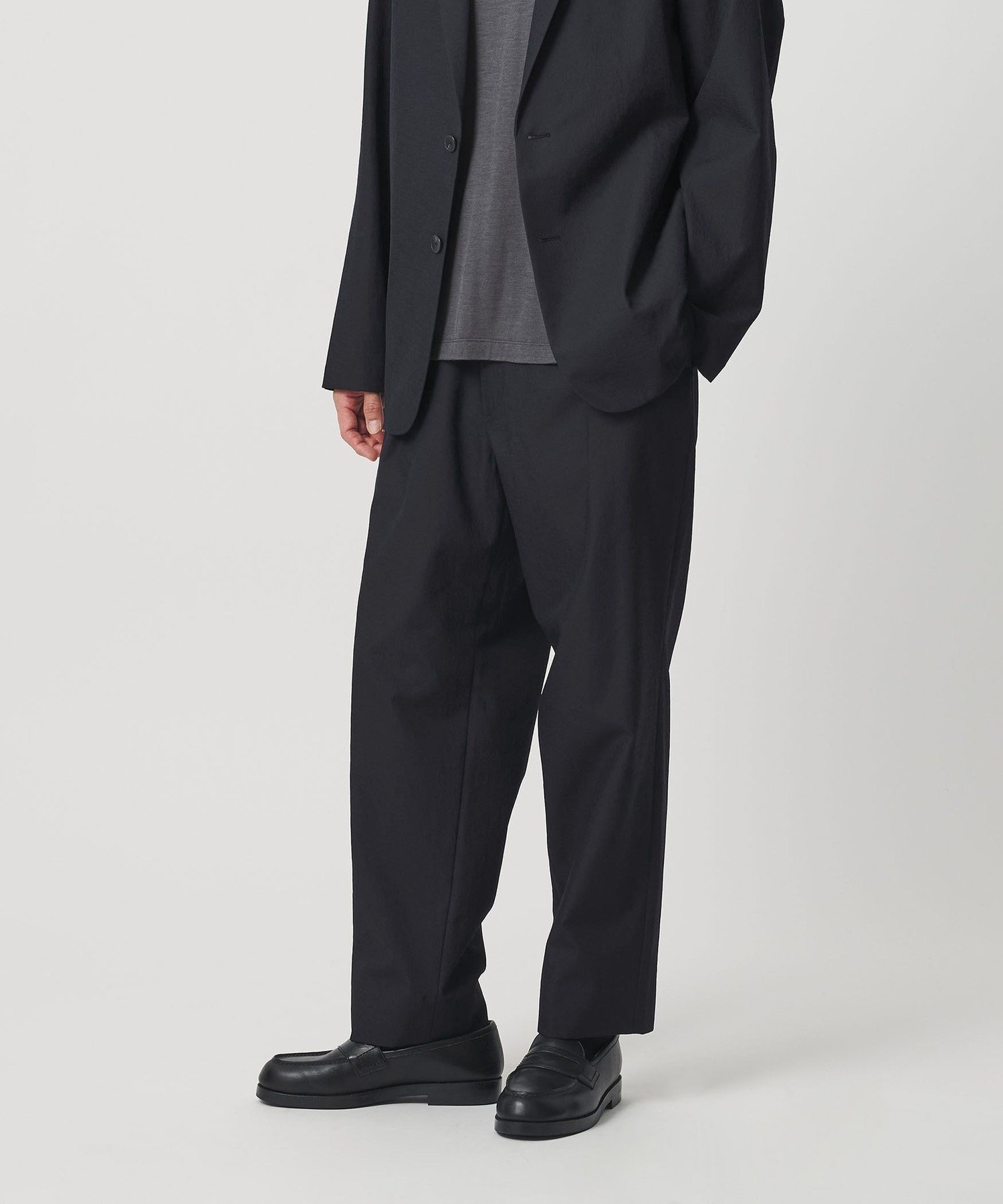 【ビューティ&ユース ユナイテッドアローズ/BEAUTY&YOUTH / UNITED ARROWS / MEN】のKOMATSU PACK 1プリーツ イージー ワイド テーパード パンツ NO.9 セットアップ対応 撥水 ウォッシャブル インテリア・キッズ・メンズ・レディースファッション・服の通販 founy(ファニー) 　ファッション　Fashion　メンズファッション　Fashion for Men　ボトムス　Bottoms　ウォッシャブル　Machine Washable　エレガント 上品　Elegant　コイン　Coin, Coin Design　ジャケット　Jacket, Outerwear　スタンダード　Standard, Basic　スポーツ　Sports, Activewear　セットアップ　Set-Up, Coordinated Outfit　テーパード　Tapered, Tapered Pants　トレンド　Trend, Trending Now　長袖　Long Sleeve, Full Sleeve　バランス　Balance, Style Balance　ブルゾン　Blouson, Bomber Jacket　プリーツ　Pleats, Pleated　ポケット　Pocket, Pocket Detail　別注　Limited Edition, Custom Order　半袖　Short Sleeve, Half Sleeve　リラックス　Relax, Relaxed Fit　ルーズ　Loose, Oversized　ループ　Loop, Loop Knit　ワイド　Wide, Wide Fit　おすすめ　Recommended / Our Picks　2026年　2026　NAVY|ID: prp329100004918135 ipo3291000000036889214