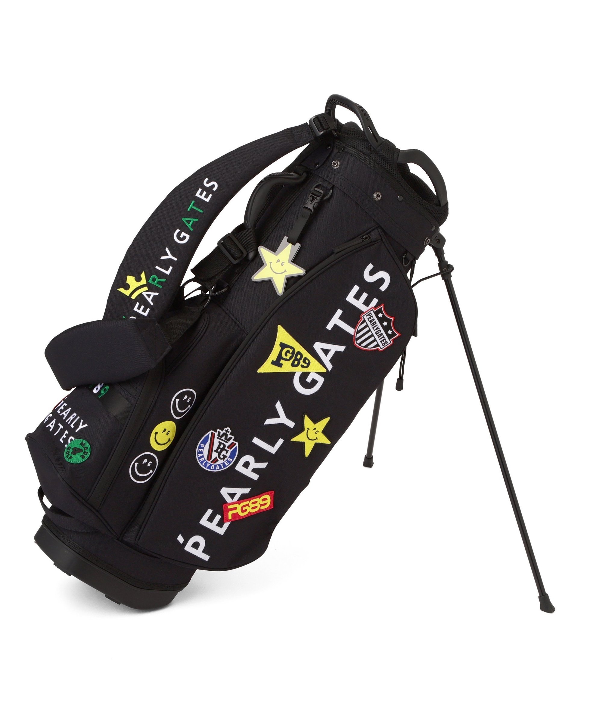 【パーリーゲイツ/PEARLY GATES / MEN】のワッペンスタンド式キャディバッグ (46インチ対応) (UNISEX) インテリア・キッズ・メンズ・レディースファッション・服の通販 founy(ファニー) ファッション Fashion メンズファッション Fashion for Men バッグ Bags ユニセックス Unisex, Genderless クッション Cushion, Throw Pillow スタンド Stand Collar, Upright Stand チャーム Charm, Pendant バランス Balance, Style Balance プレート Plate, Dish ポケット Pocket, Pocket Detail ラウンド Round, Round Neck ネイビー|ID: prp329100004918137 ipo3291000000036889223