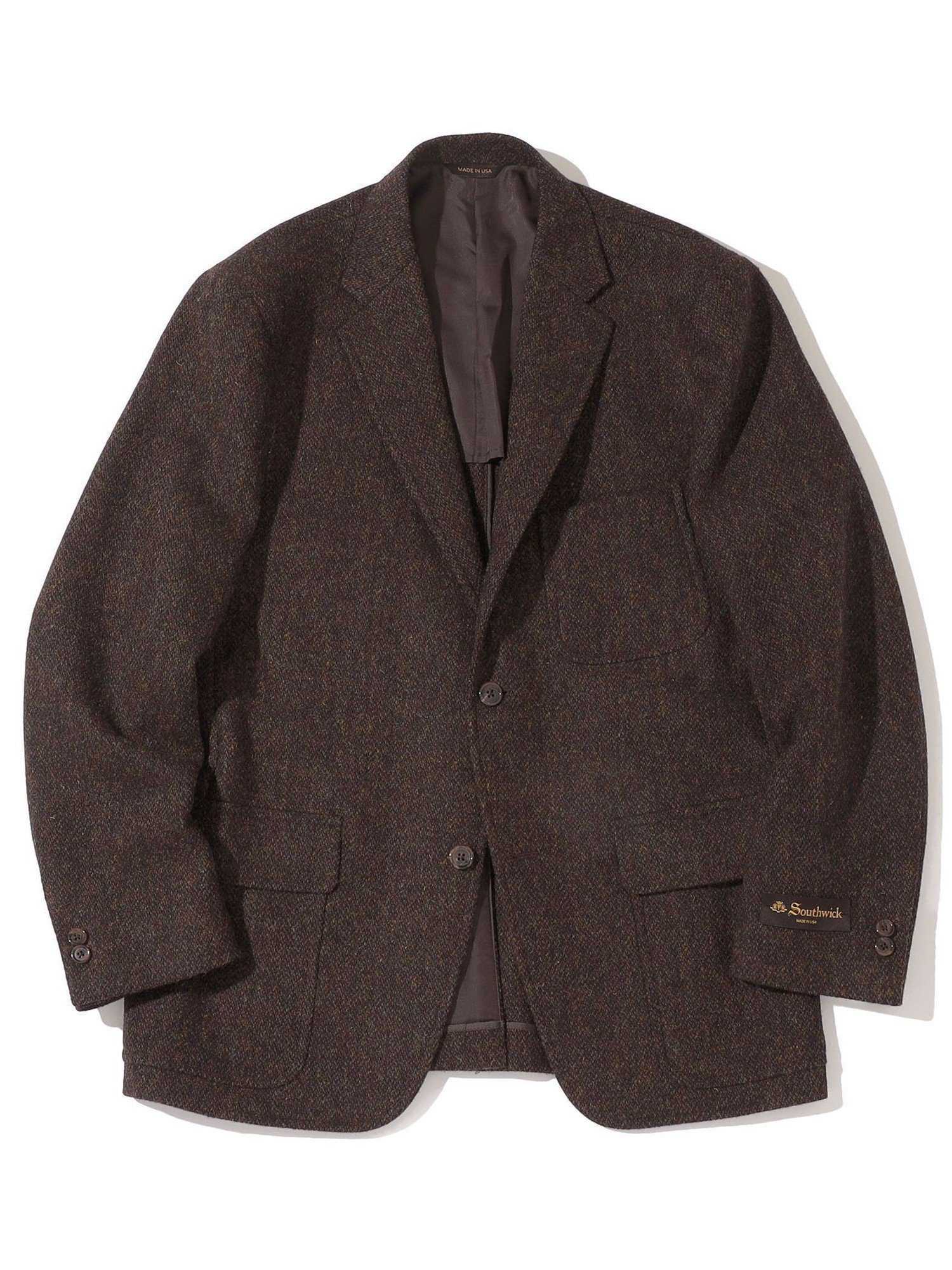 【シップス/SHIPS / MEN】のSouthwick CAMBRIDGE HarrisTweed 3B ジャケット インテリア・キッズ・メンズ・レディースファッション・服の通販 founy(ファニー) ファッション Fashion メンズファッション Fashion for Men イタリア Italy ショルダー Shoulder, Shoulder Strap ジャケット Jacket, Outerwear スーツ Suit, Formalwear セットアップ Set-Up, Coordinated Outfit 定番 Standard, Basic Item パッチ Patch, Appliqué フラップ Flap, Flap Pocket ポケット Pocket, Pocket Detail A/W・秋冬 Autumn/Winter ブラウン|ID: prp329100004918143 ipo3291000000036889241