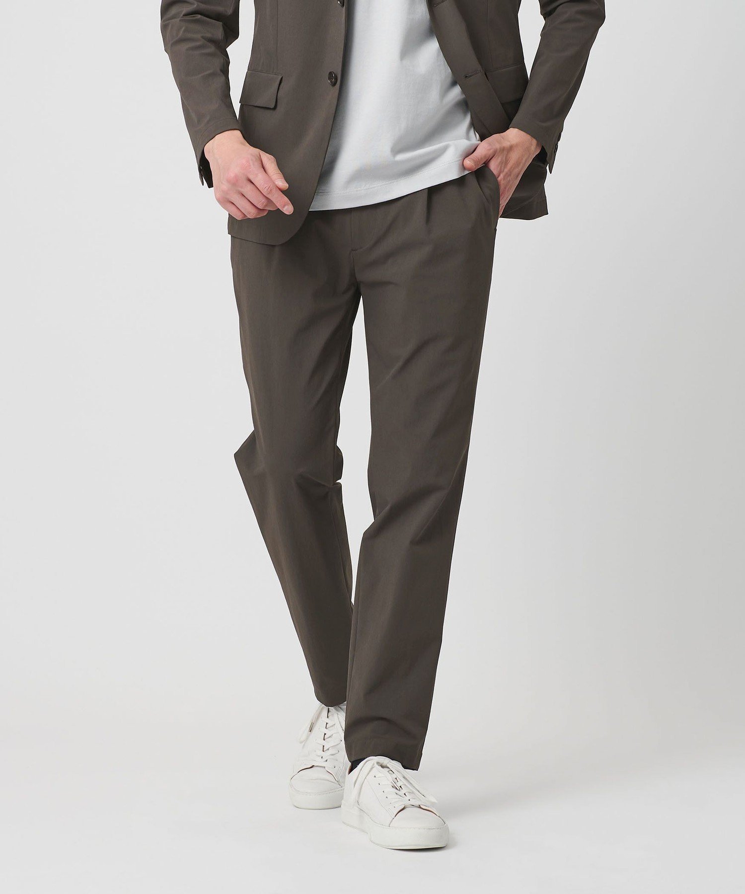 【ビューティ&ユース ユナイテッドアローズ/BEAUTY&YOUTH / UNITED ARROWS / MEN】の【WEB限定】 360°MASTER スマート イージーパンツ NO.3 セットアップ対応 撥水 ストレッチ ウォッシャブル インテリア・キッズ・メンズ・レディースファッション・服の通販 founy(ファニー) 　ファッション　Fashion　メンズファッション　Fashion for Men　ボトムス　Bottoms　ウォッシャブル　Machine Washable　ジャケット　Jacket, Outerwear　ストレッチ　Stretch, Stretchy Fabric　スマート　Smart, Elegant　スリム　Slim, Slim Fit　セットアップ　Set-Up, Coordinated Outfit　テーパード　Tapered, Tapered Pants　バルーン　Balloon, Balloon Silhouette　ポケット　Pocket, Pocket Detail　ラウンド　Round, Round Neck　リラックス　Relax, Relaxed Fit　おすすめ　Recommended / Our Picks　エレガント 上品　Elegant　DK.GRAY|ID: prp329100004918158 ipo3291000000036889295