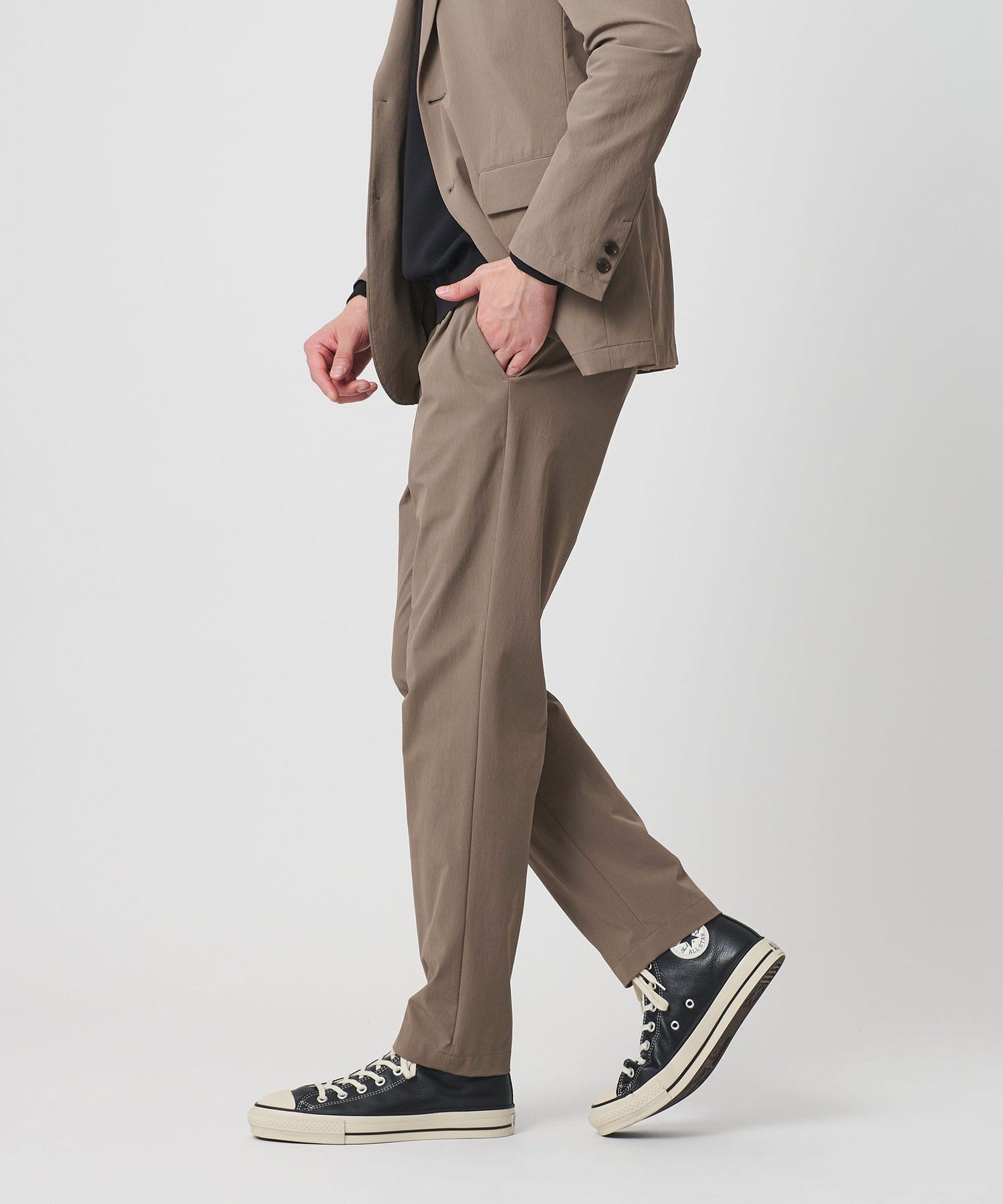 【ビューティ&ユース ユナイテッドアローズ/BEAUTY&YOUTH / UNITED ARROWS / MEN】の【WEB限定】 360°MASTER スマート イージーパンツ NO.3 セットアップ対応 撥水 ストレッチ ウォッシャブル インテリア・キッズ・メンズ・レディースファッション・服の通販 founy(ファニー) 　ファッション　Fashion　メンズファッション　Fashion for Men　ボトムス　Bottoms　ウォッシャブル　Machine Washable　ジャケット　Jacket, Outerwear　ストレッチ　Stretch, Stretchy Fabric　スマート　Smart, Elegant　スリム　Slim, Slim Fit　セットアップ　Set-Up, Coordinated Outfit　テーパード　Tapered, Tapered Pants　バルーン　Balloon, Balloon Silhouette　ポケット　Pocket, Pocket Detail　ラウンド　Round, Round Neck　リラックス　Relax, Relaxed Fit　おすすめ　Recommended / Our Picks　エレガント 上品　Elegant　BEIGE|ID: prp329100004918158 ipo3291000000036889296