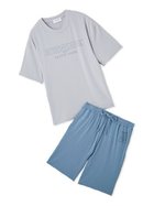 【ジェラートピケ オム/GELATO PIQUE HOMME / MEN】の【HOMME】【接触冷感】クールレーヨンロゴTシャツ ハーフパンツセット 人気、トレンドファッション・服の通販 founy(ファニー) ファッション Fashion メンズファッション Fashion for Men ボトムス Bottoms ハーフパンツ・ショートパンツ Shorts & Half Pants おすすめ Recommended / Our Picks なめらか Smooth, Silky Texture ギフト プレゼント Gift / Present スポーツ Sports, Activewear スマート Smart, Elegant セットアップ Set-Up, Coordinated Outfit ハーフ Half, Half-Length フロント Front, Front Design プリント Print, Printed Pattern ボトム Bottoms, Lower Wear ポケット Pocket, Pocket Detail thumbnail BLU[086]|ID: prp329100004918168 ipo3291000000036889339