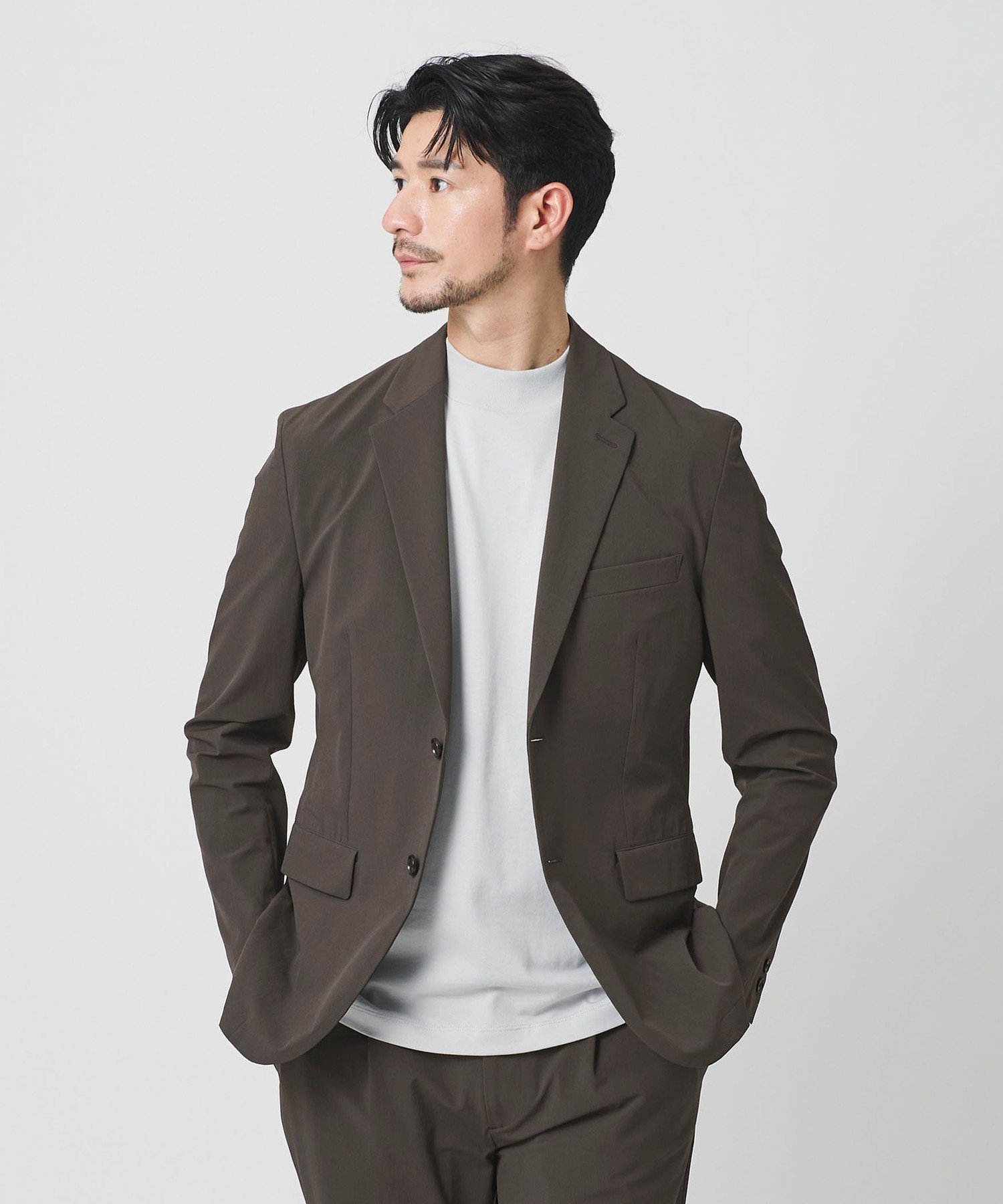 【ビューティ&ユース ユナイテッドアローズ/BEAUTY&YOUTH / UNITED ARROWS / MEN】の【WEB限定】 360°MASTER スマート 2B ジャケット セットアップ対応 撥水 ストレッチ ウォッシャブル インテリア・キッズ・メンズ・レディースファッション・服の通販 founy(ファニー) 　ファッション　Fashion　メンズファッション　Fashion for Men　セットアップ　Matching Sets　ウォッシャブル　Machine Washable　ジャケット　Jacket, Outerwear　ストレッチ　Stretch, Stretchy Fabric　スマート　Smart, Elegant　セットアップ　Set-Up, Coordinated Outfit　ポケット　Pocket, Pocket Detail　ラウンド　Round, Round Neck　リラックス　Relax, Relaxed Fit　おすすめ　Recommended / Our Picks　DK.GRAY|ID: prp329100004918174 ipo3291000000036889356