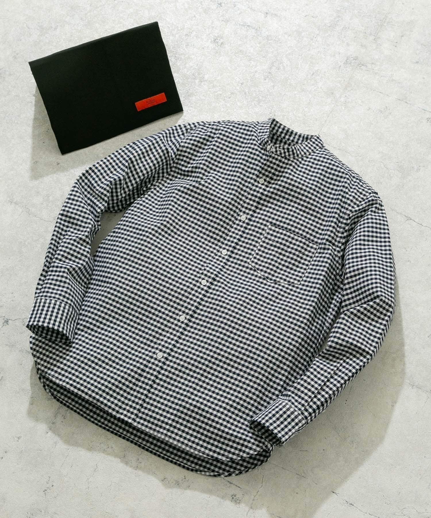 【アーバンリサーチ ロッソ/URBAN RESEARCH ROSSO / MEN】の『WEB限定』『XXLサイズあり』『抗菌/消臭』ハイパフォーマンスオックスバンドカラーシャツ インテリア・キッズ・メンズ・レディースファッション・服の通販 founy(ファニー) ファッション Fashion メンズファッション Fashion for Men 抗菌 Antibacterial, Bacteria-Resistant シンプル Simple, Minimal ストレッチ Stretch, Stretchy Fabric 定番 Standard, Basic Item バランス Balance, Style Balance パフォーマンス Performance, Active Function フィット Fit, Slim Fit ベーシック Basic, Essential おすすめ Recommended / Our Picks 旅行 Travel ビジネス 仕事 通勤 Business / Work / Commuting NAVY CHECK|ID: prp329100004918177 ipo3291000000036889370