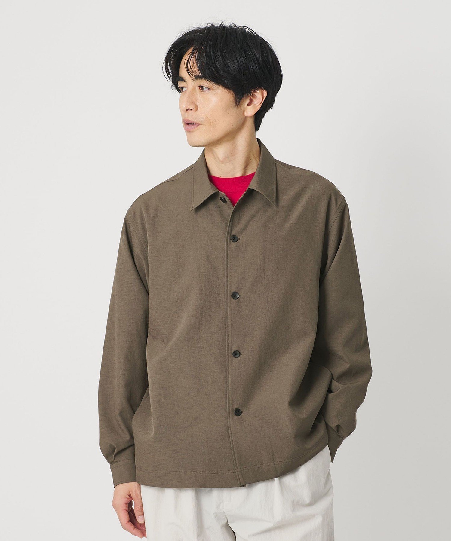 【ビューティ&ユース ユナイテッドアローズ/BEAUTY&YOUTH / UNITED ARROWS / MEN】のKOMATSU PACK オーバー キャンプカラー シャツ FORM型 セットアップ対応 撥水 ウォッシャブル インテリア・キッズ・メンズ・レディースファッション・服の通販 founy(ファニー) 　ファッション　Fashion　メンズファッション　Fashion for Men　セットアップ　Matching Sets　ウォッシャブル　Machine Washable　エレガント 上品　Elegant　ジャケット　Jacket, Outerwear　スクエア　Square, Square Shape　スタンダード　Standard, Basic　スポーツ　Sports, Activewear　セットアップ　Set-Up, Coordinated Outfit　長袖　Long Sleeve, Full Sleeve　バランス　Balance, Style Balance　ボックス　Boxy, Box Shape　ポケット　Pocket, Pocket Detail　別注　Limited Edition, Custom Order　半袖　Short Sleeve, Half Sleeve　リラックス　Relax, Relaxed Fit　おすすめ　Recommended / Our Picks　2026年　2026　MOCA|ID: prp329100004918203 ipo3291000000036889476