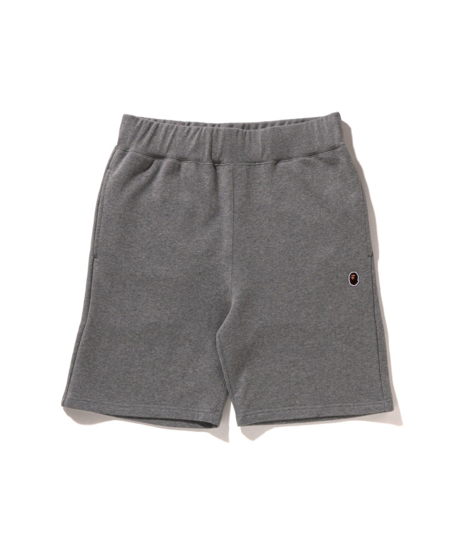 【ア ベイシング エイプ パイレート ストア/A BATHING APE PIRATE STORE / MEN】のAPE HEAD ONE POINT SWEAT SHORTS インテリア・キッズ・メンズ・レディースファッション・服の通販 founy(ファニー) 　ファッション　Fashion　メンズファッション　Fashion for Men　スピンドル　Spindle, Drawcord　パッチ　Patch, Appliqué　ポケット　Pocket, Pocket Detail　ワンポイント　One Point, Statement Accent　GRAY|ID: prp329100004918219 ipo3291000000036889540