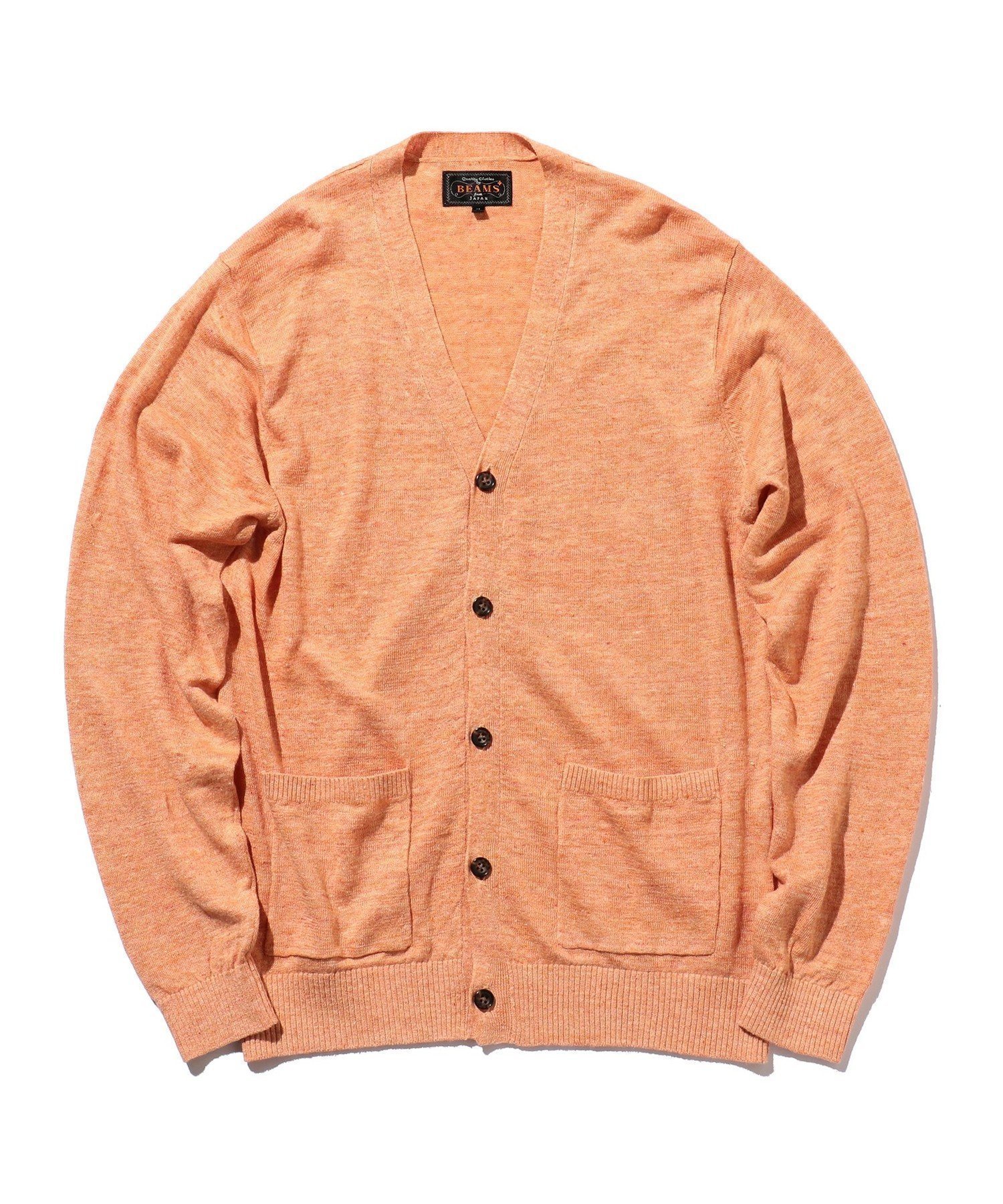 【ビームス/BEAMS / MEN】のBEAMS PLUS / リネン カーディガン インテリア・キッズ・メンズ・レディースファッション・服の通販 founy(ファニー) 　ファッション　Fashion　メンズファッション　Fashion for Men　カーディガン　Cardigan, Knitwear　ベーシック　Basic, Essential　リネン　Linen, Linen Fabric　ORANGE|ID: prp329100004918224 ipo3291000000036889566
