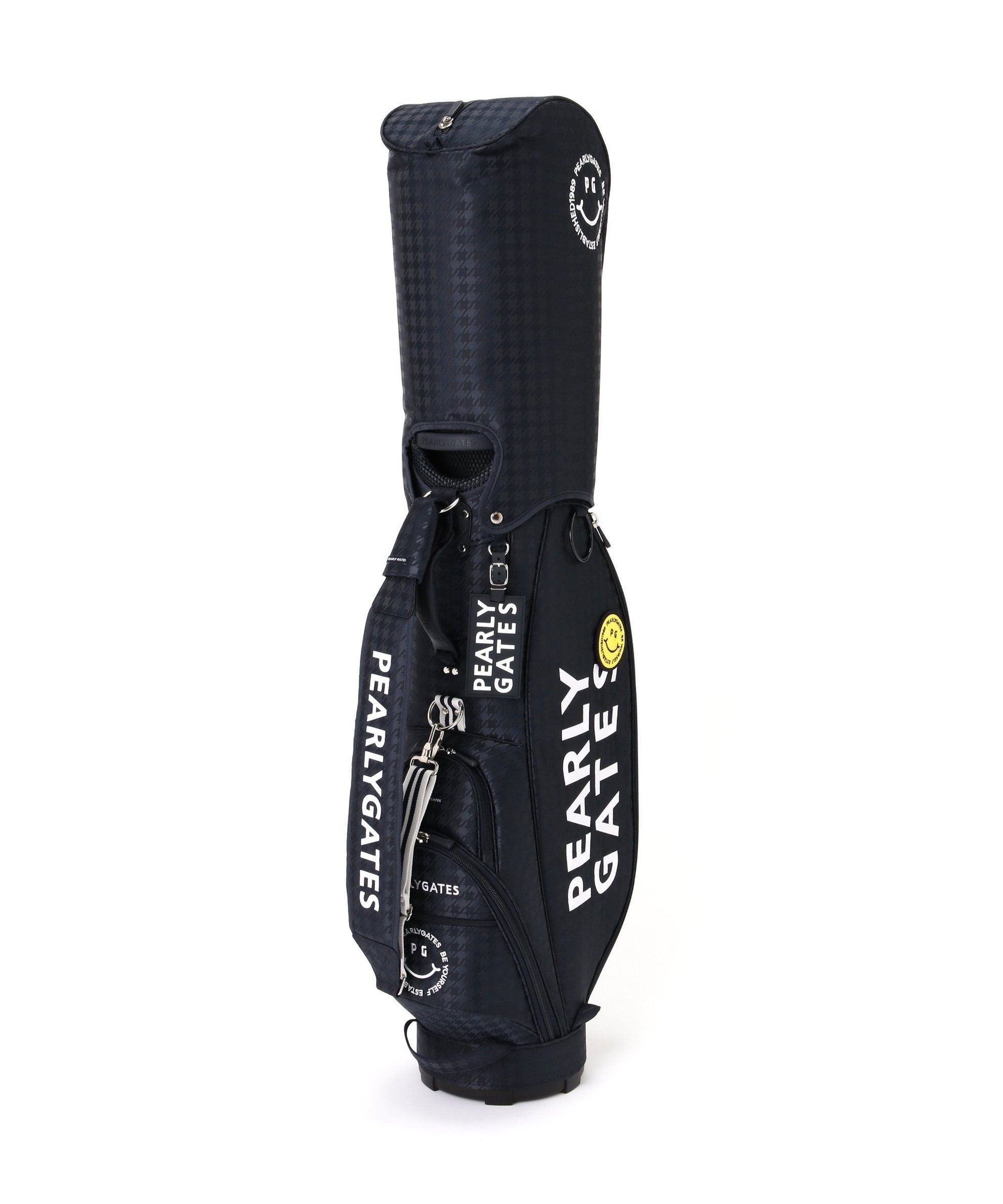 【パーリーゲイツ/PEARLY GATES / MEN】のキャディバッグ (46インチ対応) (UNISEX) インテリア・キッズ・メンズ・レディースファッション・服の通販 founy(ファニー) 　ファッション　Fashion　メンズファッション　Fashion for Men　バッグ　Bags　ユニセックス　Unisex, Genderless　おすすめ　Recommended / Our Picks　アクセサリー　Fashion Accessories　ショルダー　Shoulder, Shoulder Strap　スクエア　Square, Square Shape　プレート　Plate, Dish　ポケット　Pocket, Pocket Detail　ラウンド　Round, Round Neck　ネイビー|ID: prp329100004918227 ipo3291000000036889577
