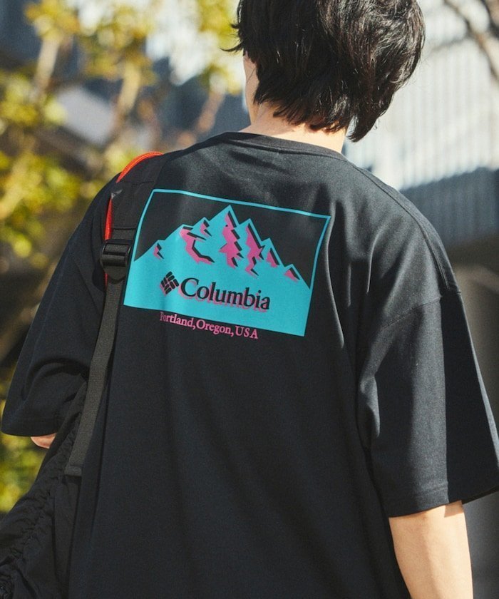 【フリークスストア/FREAK'S STORE】のColumbia×FREAK S STORE/コロンビア 別注 インペリアルパーク バックプリント クルーネックTシャツ【限定展開】 インテリア・キッズ・メンズ・レディースファッション・服の通販 founy(ファニー) 　ファッション　Fashion　メンズファッション　Fashion for Men　アウトドア　Outdoor Clothing　インナー　Innerwear　カーゴパンツ　Cargo Pants, Utility Pants　グラフィック　Graphic, Graphic Design　吸水　Absorbent, Quick-Dry　ショーツ　Shorts, Short Pants　シンプル　Simple, Minimal　デニム　Denim, Jeans Material　トレンド　Trend, Trending Now　定番　Standard, Basic Item　人気　Popular, Best Seller　バランス　Balance, Style Balance　ビッグ　Big, Oversized　フィット　Fit, Slim Fit　フロント　Front, Front Design　プリント　Print, Printed Pattern　ボトム　Bottoms, Lower Wear　別注　Limited Edition, Custom Order　リラックス　Relax, Relaxed Fit　ワイド　Wide, Wide Fit　ワンポイント　One Point, Statement Accent　S/S・春夏　SS, Spring/Summer, Warm Season　おすすめ　Recommended / Our Picks　夏　Summer　2026年　2026　Black.Colored MTN Print-011|ID: prp329100004918229 ipo3291000000036889590