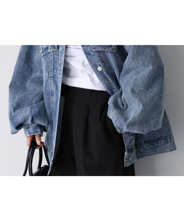 【リベリー/Riberry】のオーバーサイズデニムジャケット インテリア・キッズ・メンズ・レディースファッション・服の通販 founy(ファニー) https://founy.com/ ファッション Fashion レディースファッション Fashion for Women アウター Coat / Outerwear Collection レディースジャケット・軽アウター Jackets デニムジャケット / カジュアルアウター Denim Jackets 春 Spring 秋 Autumn シンプル Simple, Minimal ジャケット Jacket, Outerwear スウェット / スエット Sweatshirt, Sweatwear デニム Denim, Jeans Material 定番 Standard, Basic Item ポケット Pocket, Pocket Detail ミドル Middle Length, Mid Height ロング Long, Long-Length 楽ちん Easy Fit, Comfortable 冬 Winter / This Winter A/W・秋冬 Autumn/Winter おすすめ Recommended / Our Picks |ID: prp329100004918267 ipo3291000000036889716