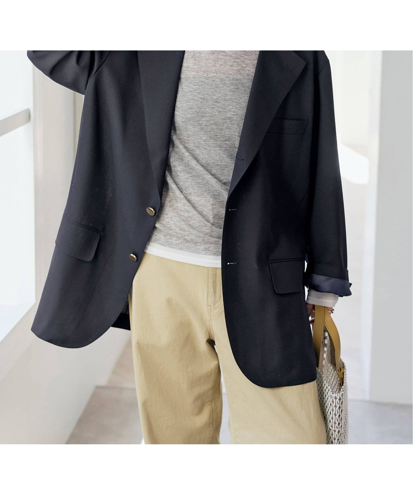 【スピック&スパン/Spick & Span】のVIAN / ヴィアン 別注ビッグ ジャケット シングル インテリア・キッズ・メンズ・レディースファッション・服の通販 founy(ファニー) ファッション Fashion レディースファッション Fashion for Women アウター Coat / Outerwear Collection レディースジャケット・軽アウター Jackets ジャケット Jacket, Outerwear ジュエリー Jewelry, Accessories セットアップ Set-Up, Coordinated Outfit ビッグ Big, Oversized エレガント 上品 Elegant 別注 Limited Edition, Custom Order 春 Spring ネイビー|ID: prp329100004918270 ipo3291000000036889729