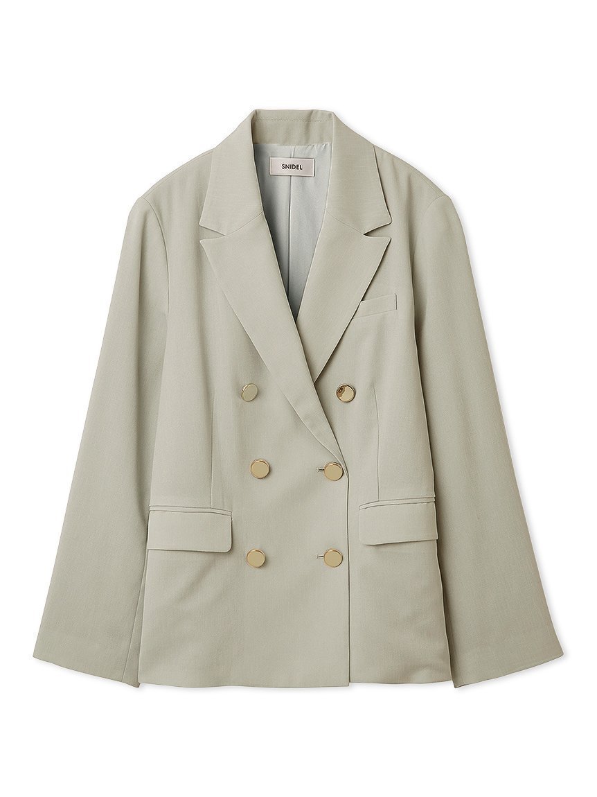 【スナイデル/SNIDEL】の【LUMISHADE】UVダブルジャケット インテリア・キッズ・メンズ・レディースファッション・服の通販 founy(ファニー) 　ファッション　Fashion　レディースファッション　Fashion for Women　アウター　Coat / Outerwear Collection　レディースジャケット・軽アウター　Jackets　ウェーブ　Wavy Pattern　ジャケット　Jacket, Outerwear　スマート　Smart, Elegant　ダブル　Double, Double-Breasted　ダメージ　Distressed, Destroyed　ブロック　Block, Solid Block Pattern　リラックス　Relax, Relaxed Fit　おすすめ　Recommended / Our Picks　ビジネス 仕事 通勤　Business / Work / Commuting　MNT[021]|ID: prp329100004918272 ipo3291000000036889734