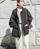 【アイテムズアーバンリサーチ/ITEMS URBAN RESEARCH】の『撥水/防花粉/イージーケア』ミリタリーモッズコート ブラック|ID: prp329100004918278 ipo3291000000036889757