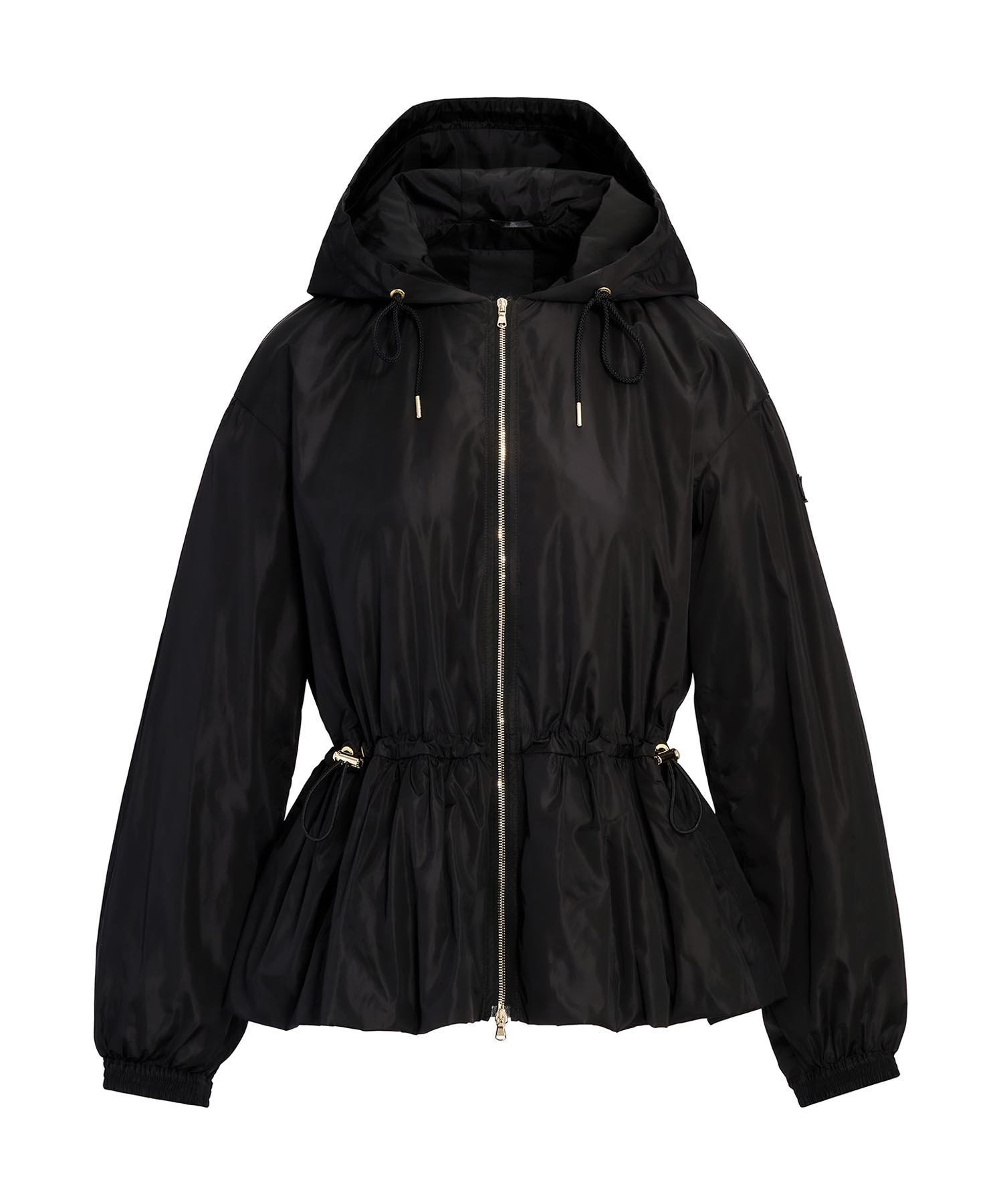 【タトラス コンセプトストア/TATRAS CONCEPT STORE】の【TATRAS 直営店】ENZI エンツィ / ジャケット インテリア・キッズ・メンズ・レディースファッション・服の通販 founy(ファニー) 　ファッション　Fashion　レディースファッション　Fashion for Women　アウター　Coat / Outerwear Collection　レディースジャケット・軽アウター　Jackets　イタリア　Italy　エレガント 上品　Elegant　軽量　Lightweight, Ultra Light　ジャケット　Jacket, Outerwear　タフタ　Taffeta, Structured Fabric　ドローコード　Drawcord, Drawstring Cord　フォルム　Silhouette, Form　メタル　Metal, Metal Parts　BLACK|ID: prp329100004918297 ipo3291000000036889835