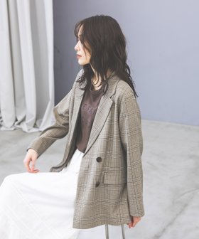 【グローバルワーク/GLOBAL WORK】のお手入れラクラクセットアップ/ダブルジャケット/601280 人気、トレンドファッション・服の通販 founy(ファニー) ファッション Fashion レディースファッション Fashion for Women アウター Coat / Outerwear Collection レディースジャケット・軽アウター Jackets おすすめ Recommended / Our Picks ジャケット Jacket, Outerwear ストレッチ Stretch, Stretchy Fabric ストレート Straight, Straight Cut セットアップ Set-Up, Coordinated Outfit ダブル Double, Double-Breasted チェック Check, Plaid, Tartan デニム Denim, Jeans Material バランス Balance, Style Balance マニッシュ Mannish, Boyish レース Lace, Lace Fabric ロング Long, Long-Length ワイド Wide, Wide Fit 人気 Popular, Best Seller ビジネス 仕事 通勤 Business / Work / Commuting 夏 Summer 春 Spring 羽織 Haori, Light Jacket |ID:prp329100004918300