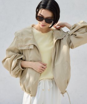 【バンヤードストーム/BARNYARDSTORM】の【『BABALOG』ご紹介アイテム】UVカットエアリーブルゾン セットアップ対応 【UVカット / WEB限定サイズL】 人気、トレンドファッション・服の通販 founy(ファニー) ファッション Fashion レディースファッション Fashion for Women アウター Coat / Outerwear Collection ブルゾンジャケット・スポーティアウター Blouson Jackets インナー Innerwear エアリー Airy Texture スマート Smart, Elegant セットアップ Set-Up, Coordinated Outfit ダブル Double, Double-Breasted トレンド Trend, Trending Now ドット Polka Dot, Dot Pattern 人気 Popular, Best Seller バランス Balance, Style Balance フレア Flare, Flared ブルゾン Blouson, Bomber Jacket ボトム Bottoms, Lower Wear リネン Linen, Linen Fabric ワイド Wide, Wide Fit おすすめ Recommended / Our Picks 夏 Summer |ID:prp329100004918301