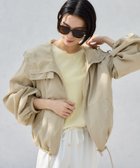 【バンヤードストーム/BARNYARDSTORM】の【『BABALOG』ご紹介アイテム】UVカットエアリーブルゾン セットアップ対応 【UVカット / WEB限定サイズL】 人気、トレンドファッション・服の通販 founy(ファニー) ファッション Fashion レディースファッション Fashion for Women アウター Coat / Outerwear Collection ブルゾンジャケット・スポーティアウター Blouson Jackets インナー Innerwear エアリー Airy Texture スマート Smart, Elegant セットアップ Set-Up, Coordinated Outfit ダブル Double, Double-Breasted トレンド Trend, Trending Now ドット Polka Dot, Dot Pattern 人気 Popular, Best Seller バランス Balance, Style Balance フレア Flare, Flared ブルゾン Blouson, Bomber Jacket ボトム Bottoms, Lower Wear リネン Linen, Linen Fabric ワイド Wide, Wide Fit おすすめ Recommended / Our Picks 夏 Summer thumbnail ベージュ|ID: prp329100004918301 ipo3291000000036889853