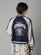 【リリーブラウン/Lily Brown】の【LILY BROWN×KEITA MARUYAMA】yozakuraスカジャン(サテンリバーシブル) 人気、トレンドファッション・服の通販 founy(ファニー) ファッション Fashion レディースファッション Fashion for Women ヴィンテージ Vintage Style コレクション Collection, Seasonal Line 今季 This Season, Current Season サテン Satin, Glossy Fabric スペシャル Special, Limited Edition スマート Smart, Elegant プリント Print, Printed Pattern モチーフ Motif, Design Theme リバーシブル Reversible, Two-Sided ロマンティック Romantic, Feminine Style thumbnail NVY[089]|ID: prp329100004918304 ipo3291000000036889865