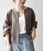 【シップス フォー ウィメン/SHIPS】のSHIPS any 洗濯機可能 ダブルクロス ノーカラー ジップ ブルゾン NAVY BLUE 人気、トレンドファッション・服の通販 founy(ファニー) ファッション Fashion レディースファッション Fashion for Women アウター Coat / Outerwear Collection ブルゾンジャケット・スポーティアウター Blouson Jackets 洗える Machine Washable ショルダー Shoulder, Shoulder Strap ジップ Zip, Zipper ジャケット Jacket, Outerwear セットアップ Set-Up, Coordinated Outfit ダブル Double, Double-Breasted ドロップ Drop Shoulder, Dropped Style ハイネック High Neck, Mock Neck フリル Frill, Ruffle ブルゾン Blouson, Bomber Jacket ロング Long, Long-Length おすすめ Recommended / Our Picks エレガント 上品 Elegant ビジネス 仕事 通勤 Business / Work / Commuting 2026年 2026 thumbnail ブラウン|ID: prp329100004918306 ipo3291000000036889871