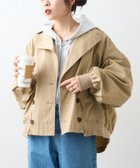 【チャオパニックティピー/CIAOPANIC TYPY】の【2WAY】ZIP切替トレンチコート 人気、トレンドファッション・服の通販 founy(ファニー) ファッション Fashion レディースファッション Fashion for Women アウター Coat / Outerwear Collection コート・ロングコート・ピーコート Long Coats, Peacoats & More トレンチコート / 春秋の定番アウター Trench Coats 切替 Switching, Contrast Panel ショート Short, Short Length ジップ Zip, Zipper スウェット / スエット Sweatshirt, Sweatwear スラックス Slacks, Dress Pants デニム Denim, Jeans Material トレンチ Trench, Trench Coat フロント Front, Front Design ワイド Wide, Wide Fit おすすめ Recommended / Our Picks thumbnail ベージュ|ID: prp329100004918312 ipo3291000000036889901