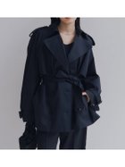【アニュアンス/anuans】のハーフオーバートレンチコート 人気、トレンドファッション・服の通販 founy(ファニー) ファッション Fashion レディースファッション Fashion for Women アウター Coat / Outerwear Collection コート・ロングコート・ピーコート Long Coats, Peacoats & More トレンチコート / 春秋の定番アウター Trench Coats 今季 This Season, Current Season ツイル Twist, Twisted Detail トレンチ Trench, Trench Coat フォルム Silhouette, Form フレア Flare, Flared おすすめ Recommended / Our Picks エレガント 上品 Elegant thumbnail NAVY|ID: prp329100004918319 ipo3291000000036889934