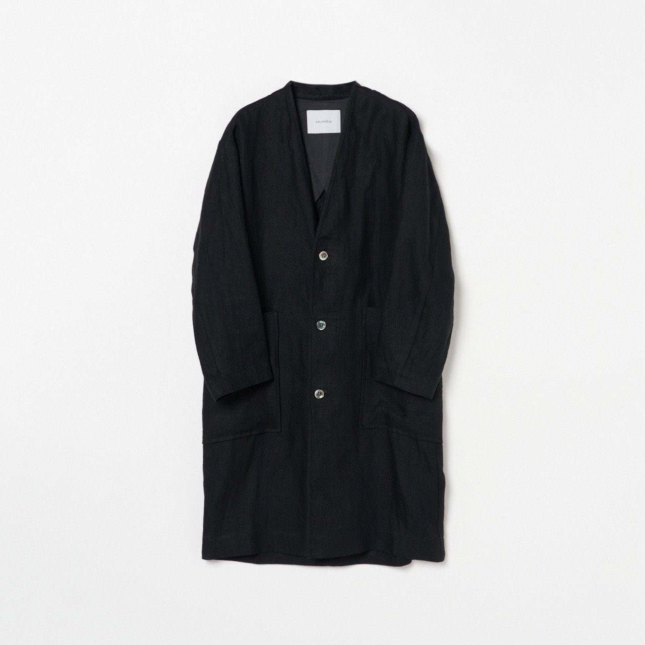 【エリオポール/heliopole】のDUNGAREES LINEN COAT 人気、トレンドファッション・服の通販 founy(ファニー) 　ファッション　Fashion　レディースファッション　Fashion for Women　アウター　Coat / Outerwear Collection　コート・ロングコート・ピーコート　Long Coats, Peacoats & More　パッチ　Patch, Appliqué　ポケット　Pocket, Pocket Detail　リネン　Linen, Linen Fabric　ワッシャー　Washer, Crinkled Finish　エレガント 上品　Elegant　 other-1|ID: prp329100004918324 ipo3291000000036889955
