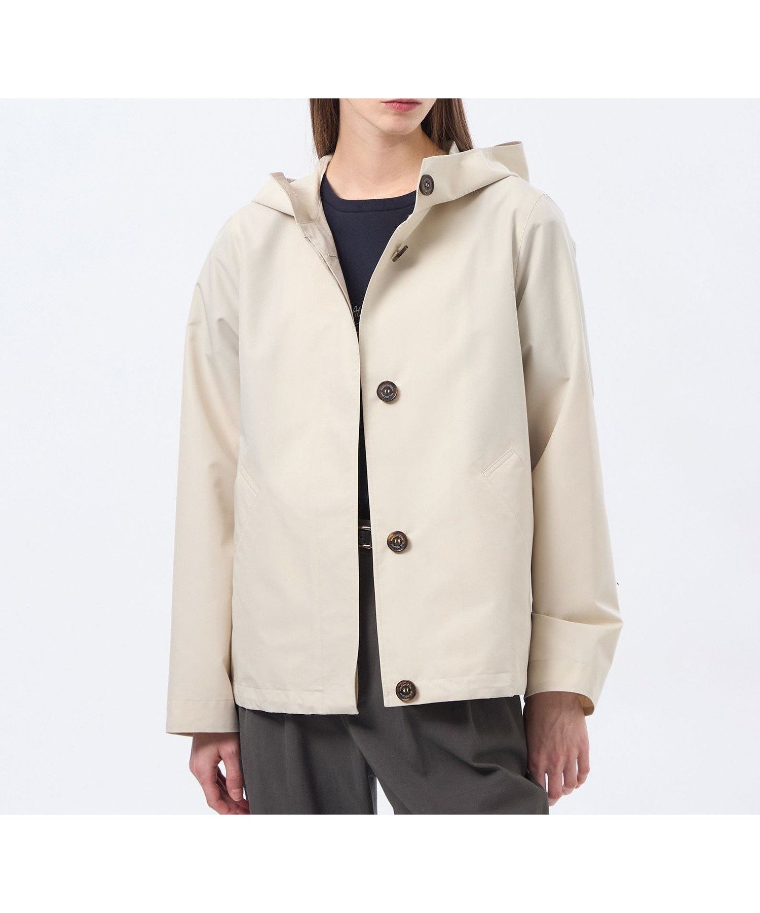 【マッキントッシュ フィロソフィー/MACKINTOSH PHILOSOPHY】の【LEE4月号/蛯原友里さん着用】【CLUNY(クルニー)】レインウェザークロス製 インテリア・キッズ・メンズ・レディースファッション・服の通販 founy(ファニー) 　雑誌掲載アイテム　Magazine Picks & Fashion Features　ファッション雑誌　Fashion Magazines　リー　LEE　ファッション　Fashion　レディースファッション　Fashion for Women　春　Spring　秋　Autumn　コンパクト　Compact, Small Size　4月号　April Issue　ショート　Short, Short Length　雑誌　Magazine, Fashion Magazine　ダウン　Down, Puffer　ブルゾン　Blouson, Bomber Jacket　おすすめ　Recommended / Our Picks　エレガント 上品　Elegant　グレー|ID: prp329100004918333 ipo3291000000036889994